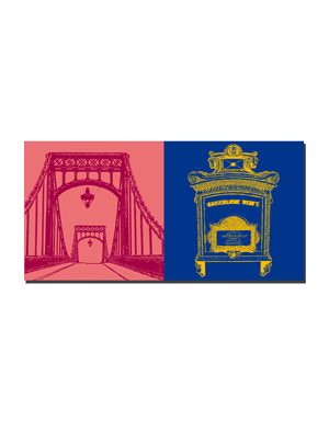 MAGNET-STORIES Wilhelmshaven - Kaiser Wilhelm Bridge + Mailbox Imperial shipyard