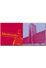 ART-DOMINO® BY SABINE WELZ Wilhelmshaven - Sign "Marktstrasse" + Town Hall