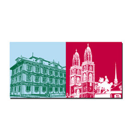 MAGNET-STORIES Picture on canvas - Switzerland - Zurich - 9304