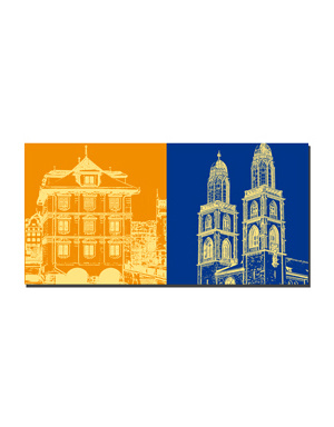 MAGNET-STORIES Zürich - Rathaus + Großmünstertürme