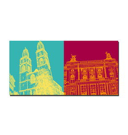 MAGNET-STORIES Picture on canvas - Switzerland - Zurich - 9308