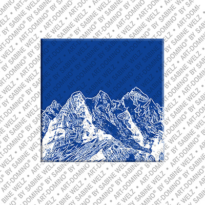 ART-DOMINO® BY SABINE WELZ Bern - Berner Alpen: Eiger Mönch Jungfrau