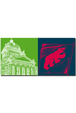 MAGNET-STORIES Bern - Bundeshaus + Stadtflagge