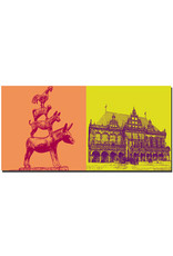 ART-DOMINO® BY SABINE WELZ Bremen - Town Musicians + Town Hall
