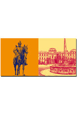 MAGNET-STORIES Darmstadt - Reiterdenkmal Ludwig IV + Marktplatz mit Residenzschloss