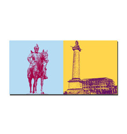 MAGNET-STORIES Picture on canvas - Darmstadt - 2400.209