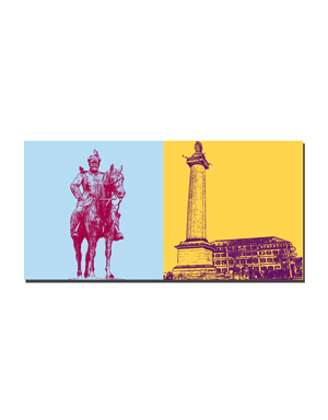 MAGNET-STORIES Darmstadt - Equestrian monument Ludwig IV + Luisenplatz