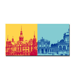 ART-DOMINO® BY SABINE WELZ Picture on canvas - Dresden - 2204