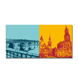 MAGNET-STORIES Leinwandbild - Dresden - 2207