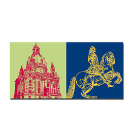 MAGNET-STORIES Picture on canvas - Dresden - 2210