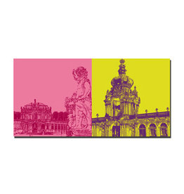MAGNET-STORIES Leinwandbild - Dresden - 2211