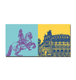 MAGNET-STORIES Picture on canvas - Dresden - 2219