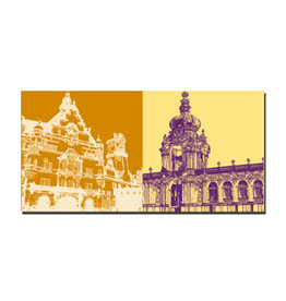 MAGNET-STORIES Leinwandbild - Dresden - 2208