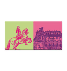 MAGNET-STORIES Picture on canvas - Dresden - 2212