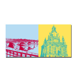 ART-DOMINO® BY SABINE WELZ Picture on canvas - Dresden - 2215