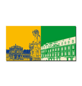 ART-DOMINO® BY SABINE WELZ Picture on canvas - Dresden - 2216