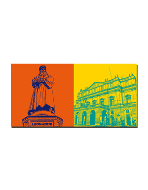 MAGNET-STORIES Mailand - Monumento a Leonardo da Vinci + Teatro alla Scala