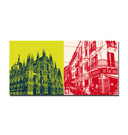 MAGNET-STORIES Picture on canvas - Italy - Milan - 088-05