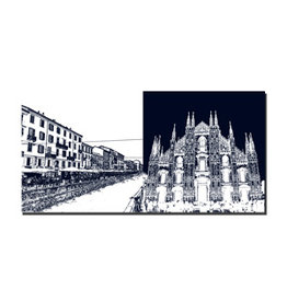 MAGNET-STORIES Leinwandbild - Italien - Mailand - 088-08
