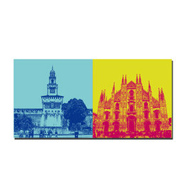 MAGNET-STORIES Picture on canvas - Italy - Milan - 088-10