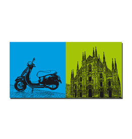 MAGNET-STORIES Image sur toile - Italie - Milan - 088-11