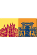 ART-DOMINO® BY SABINE WELZ Milan - Duomo + Galleria Vittorio Emanuele