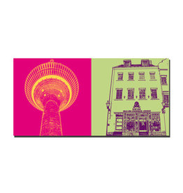 MAGNET-STORIES Picture on canvas - Düsseldorf - 2815