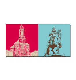 MAGNET-STORIES Image sur toile - Düsseldorf - 2817