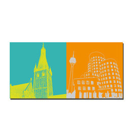 MAGNET-STORIES Image sur toile - Düsseldorf - 2818