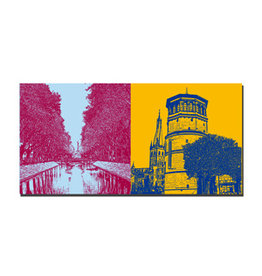 MAGNET-STORIES Picture on canvas - Düsseldorf - 2820