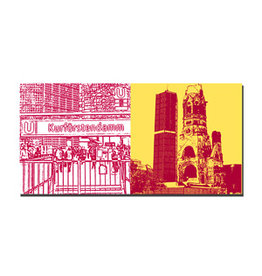 MAGNET-STORIES Picture on canvas - Berlin - 6748