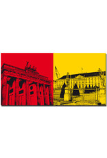 ART-DOMINO® BY SABINE WELZ Berlin - Brandenburg Gate + Bellevue Castle