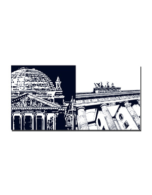 MAGNET-STORIES Berlin - Reichstag building + Brandenburg Gate