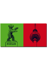 ART-DOMINO® BY SABINE WELZ Berlin - Bear of Berlin + Television tower