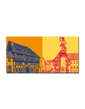 MAGNET-STORIES Eisenach - Lutherhaus + Fontaine au marché