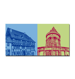 ART-DOMINO® BY SABINE WELZ Leinwandbild - Eisenach - 21408