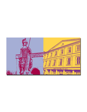 MAGNET-STORIES Erfurt - Statue auf dem Domplatz + Kaisersaal