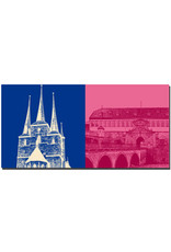 ART-DOMINO® BY SABINE WELZ Erfurt - St. Severin + Citadelle Petersberg