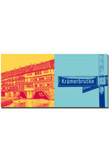 MAGNET-STORIES Erfurt - Krämerbrücke + Schild Krämerbrücke