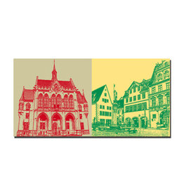 MAGNET-STORIES Leinwandbild - Erfurt - 21306