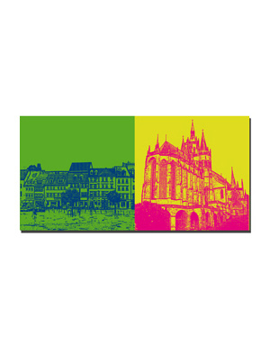 MAGNET-STORIES Erfurt - Häuser am Domplatz + Dom St. Marien