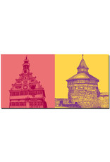 ART-DOMINO® BY SABINE WELZ Esslingen - Old Town Hall + Fat Tower