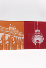 ART-DOMINO® BY SABINE WELZ Berlin - Brandenburg Gate + Television tower