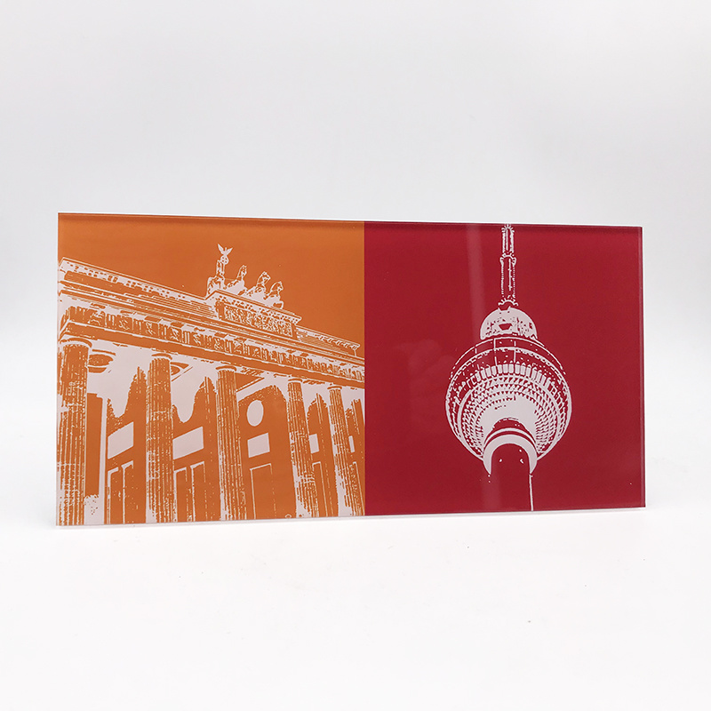 ART-DOMINO® BY SABINE WELZ Berlin - Brandenburg Gate + Television tower