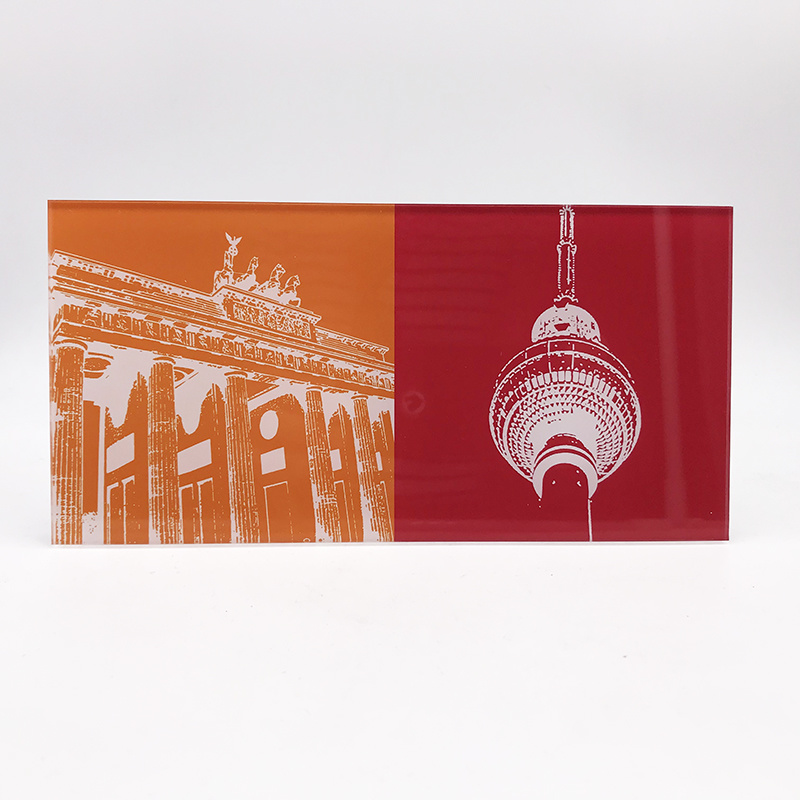 ART-DOMINO® BY SABINE WELZ Berlin - Brandenburg Gate + Television tower