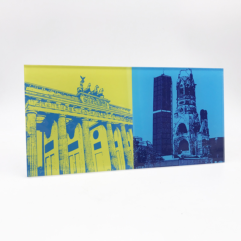ART-DOMINO® BY SABINE WELZ Berlin - Brandenburger Tor + Kaiser-Wilhelm-Gedächtniskirche