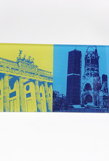 ART-DOMINO® BY SABINE WELZ Berlin - Porte de Brandebourg + Kaiser Wilhelm Memorial Church