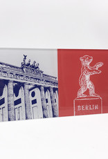 ART-DOMINO® BY SABINE WELZ Berlin - Brandenburg Gate + Bear of Berlin