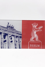 ART-DOMINO® BY SABINE WELZ Berlin - Oberbaumbrücke + Ours Berlinois