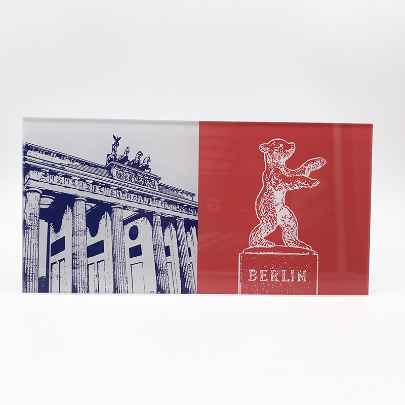 ART-DOMINO® BY SABINE WELZ Berlin - Oberbaumbrücke + Ours Berlinois